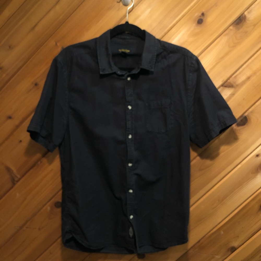PacSun black short sleeve button down medium